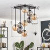 Gastor lampa sufitowa, kula świetlna bursztynowy, przydymiony, 9-punktowe