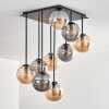 Gastor lampa sufitowa, kula świetlna bursztynowy, przydymiony, 9-punktowe