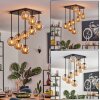 Gastor lampa sufitowa, kula świetlna bursztynowy, 9-punktowe
