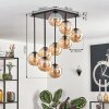 Gastor lampa sufitowa, kula świetlna bursztynowy, 9-punktowe