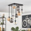 Gastor Lampa sufitowa, Kula świetlna W kolorze bursztynu, Przezroczysty, Przydymiony, 9-punktowe