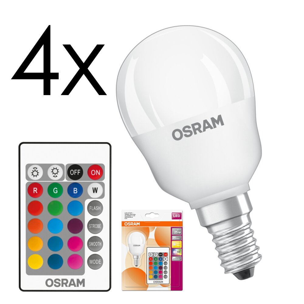 E14 LED 4.5 Watt ciepły biały przyciemnione 250 Lumen main product photo