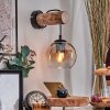 Koyoto Kula świetlna, Lampa ścienna 24 cm Ecru, Czarny, 1-punktowy