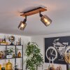 Aggebu lampa sufitowa kolory naturalne, czarny, 2-punktowe