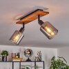 Aggebu lampa sufitowa kolory naturalne, czarny, 2-punktowe