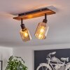 Aggebu lampa sufitowa kolory naturalne, czarny, 2-punktowe