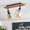 Aggebu lampa sufitowa kolory naturalne, czarny, 2-punktowe