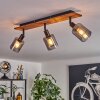 Aggebu lampa sufitowa kolory naturalne, czarny, 3-punktowe