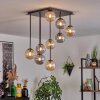Chehalis Lampa sufitowa, Kula świetlna W kolorze bursztynu, Przydymiony, 9-punktowe