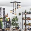 Chehalis Lampa sufitowa, Kula świetlna W kolorze bursztynu, Przydymiony, 9-punktowe