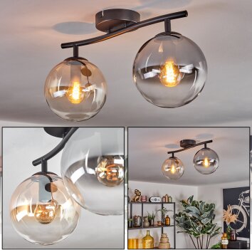 Gastor lampa sufitowa, kula świetlna bursztynowy, przezroczysty, przydymiony, 2-punktowe
