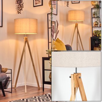 Flemming lampa stojąca kolory naturalne, 1-punktowy