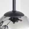 Chehalis Lampa sufitowa, Kula świetlna W kolorze bursztynu, Przezroczysty, Przydymiony, 9-punktowe