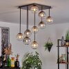 Chehalis Lampa sufitowa, Kula świetlna W kolorze bursztynu, Przezroczysty, Przydymiony, 9-punktowe
