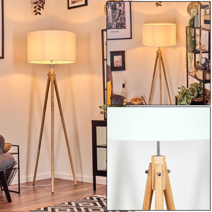 Flemming lampa stojąca kolory naturalne, 1-punktowy