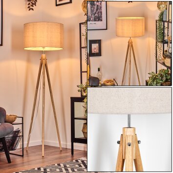 Flemming lampa stojąca kolory naturalne, 1-punktowy