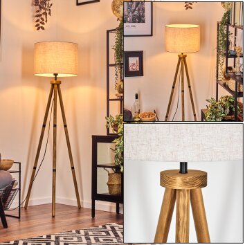 Bassagoda lampa stojąca kolory naturalne, 1-punktowy