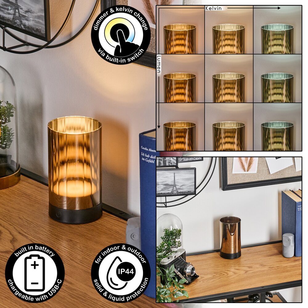 Grubbe Zewnętrzna lampa stołowa, Lampa stołowa LED Czarny, 1-punktowy main product photo