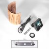 Cardeal lampa up & down, kinkiet czarny, 1-punktowy
