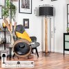 Flemming lampa stojąca kolory naturalne, czarny, 1-punktowy