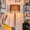 Flemming lampa stojąca kolory naturalne, czarny, 1-punktowy