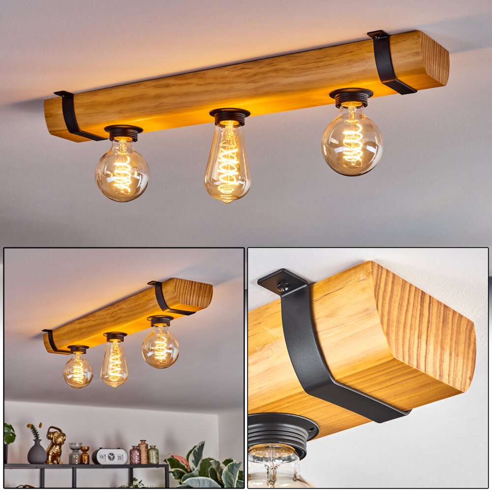 Skads Lampa sufitowa Ecru, Czarny, 3-punktowe main product photo