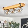 Koyoto lampa sufitowa, kula świetlna kolory naturalne, czarny, 3-punktowe