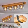 Koyoto lampa sufitowa, kula świetlna kolory naturalne, czarny, 4-punktowe