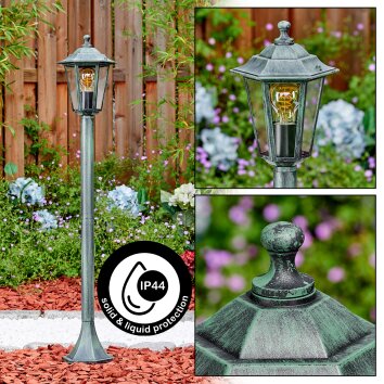 Loria słupek ogrodowy zielony, czarny, 1-punktowy