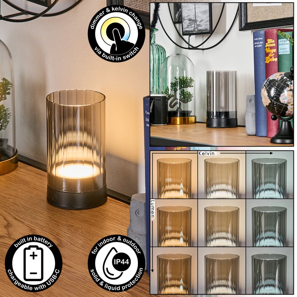 Koholmen Zewnętrzna lampa stołowa, Lampa stołowa LED Czarny, 1-punktowy main product photo