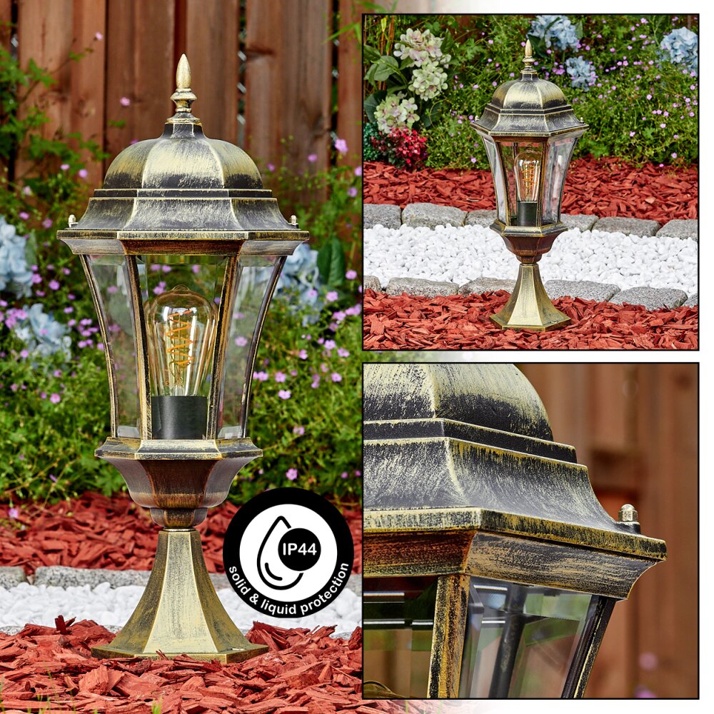 Etoe Oświetlenie zewnętrzne, Lampa na cokół, Oświetlenie ścieżek Brązowy, Złoty, 1-punktowy main product photo