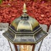 Etoe oświetlenie zewnętrzne, słupek ogrodowy niski, słupek ogrodowy brązowy, złoty, 1-punktowy