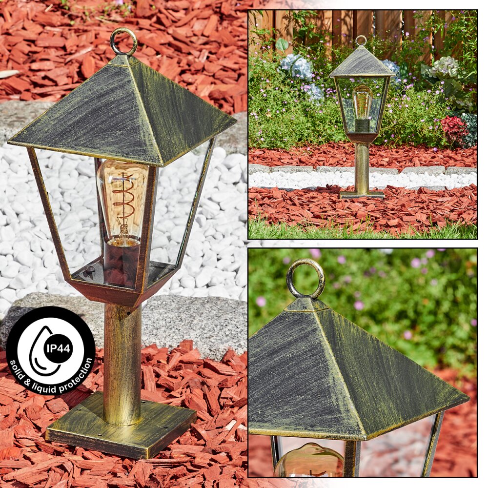 Anfei Oświetlenie zewnętrzne, Lampa na cokół, Oświetlenie ścieżek Brązowy, Złoty, 1-punktowy main product photo