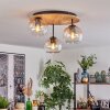 Koyoto lampa sufitowa, kula świetlna kolory naturalne, czarny, 3-punktowe