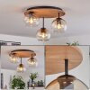 Koyoto Lampa sufitowa, Kula świetlna Ecru, Czarny, 3-punktowe