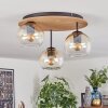 Koyoto Lampa sufitowa, Kula świetlna Ecru, Czarny, 3-punktowe