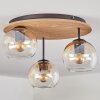 Koyoto lampa sufitowa, kula świetlna kolory naturalne, czarny, 3-punktowe