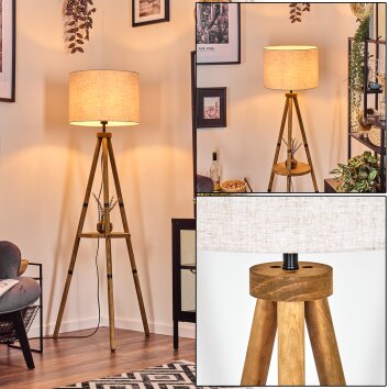 Bassagoda lampa stojąca kolory naturalne, 1-punktowy