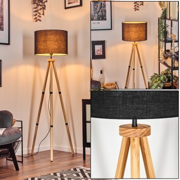 Bassagoda lampa stojąca kolory naturalne, 1-punktowy