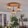 Koyoto lampa sufitowa, kula świetlna kolory naturalne, czarny, 3-punktowe