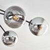 Koyoto lampa sufitowa, kula świetlna 80 cm przezroczysty, przydymiony, 6-punktowe