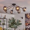 Koyoto lampa sufitowa, kula świetlna 80 cm przezroczysty, przydymiony, 6-punktowe