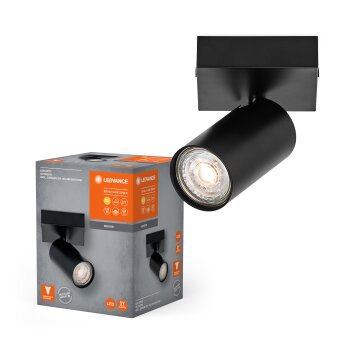 Oświetlenie Ledvance Spot Lampa sufitowa, Spot sufitowy LED Czarny, 1-punktowy