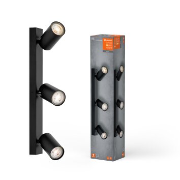 Oświetlenie Ledvance Spot Lampa sufitowa, Spot sufitowy LED Czarny, 3-punktowe