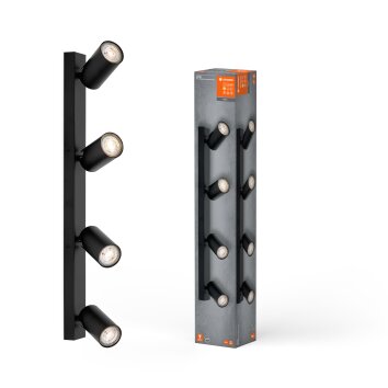 Oświetlenie Ledvance Spot Lampa sufitowa, Spot sufitowy LED Czarny, 4-punktowe