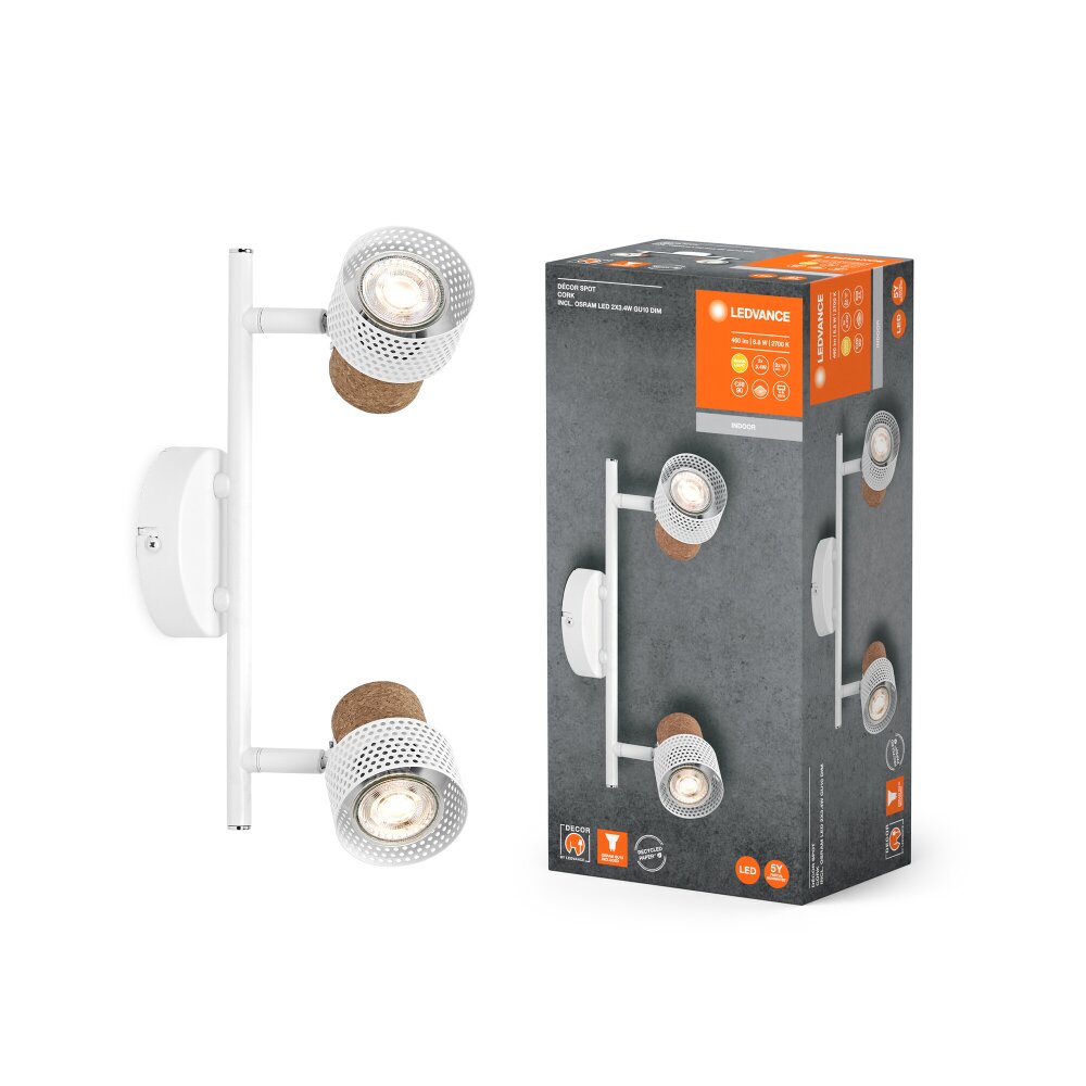 Oświetlenie Ledvance Spot Lampa sufitowa LED Biały, 2-punktowe main product photo