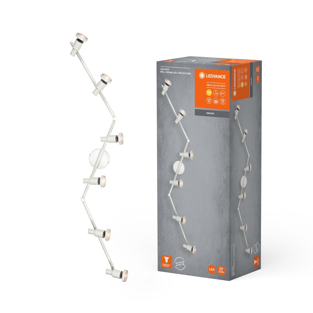 Oświetlenie Ledvance Spot Lampa sufitowa LED Biały, 6-punktowe main product photo