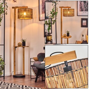 Cando lampa stojąca kolory naturalne, czarny, 1-punktowy