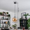 Gastor lampa wisząca, kula świetlna bursztynowy, 1-punktowy