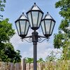 Falfosa oświetlenie zewnętrzne, kandelabr, słupek ogrodowy czarny, 3-punktowe
